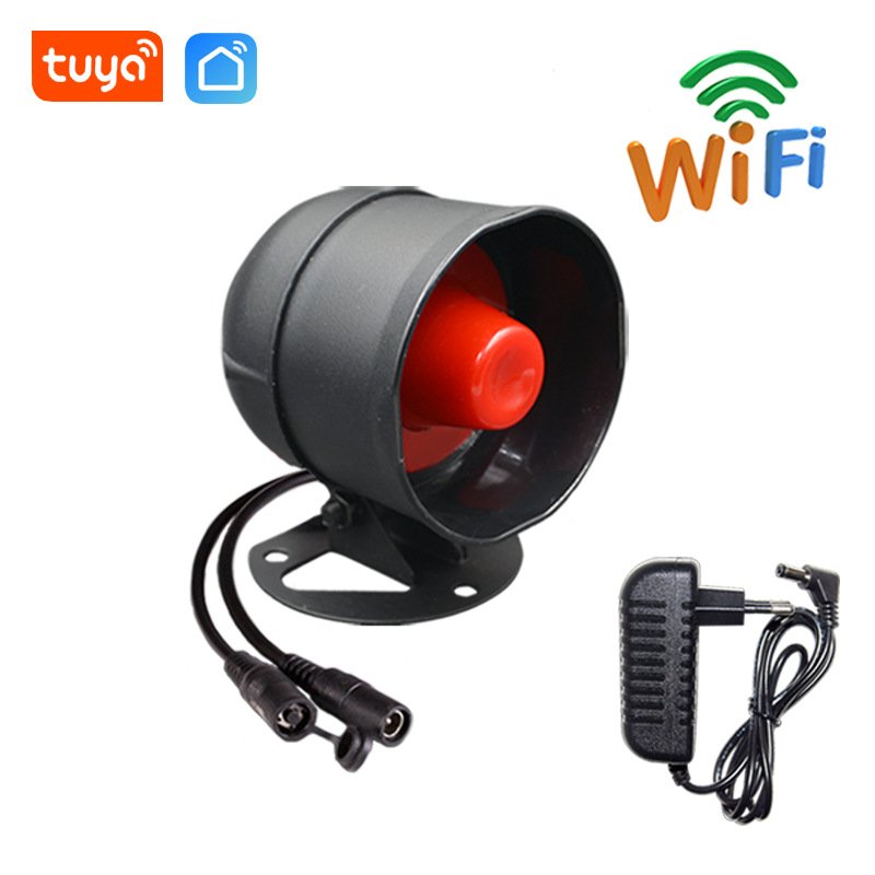New tuya smart wireless big siren outdoor waterproof WiFi RF433 siren with high sound level