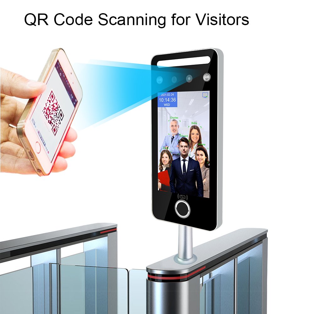 WG Biometric Time Clock Attendance IN and OUT Multi Face Access Control System Scanner