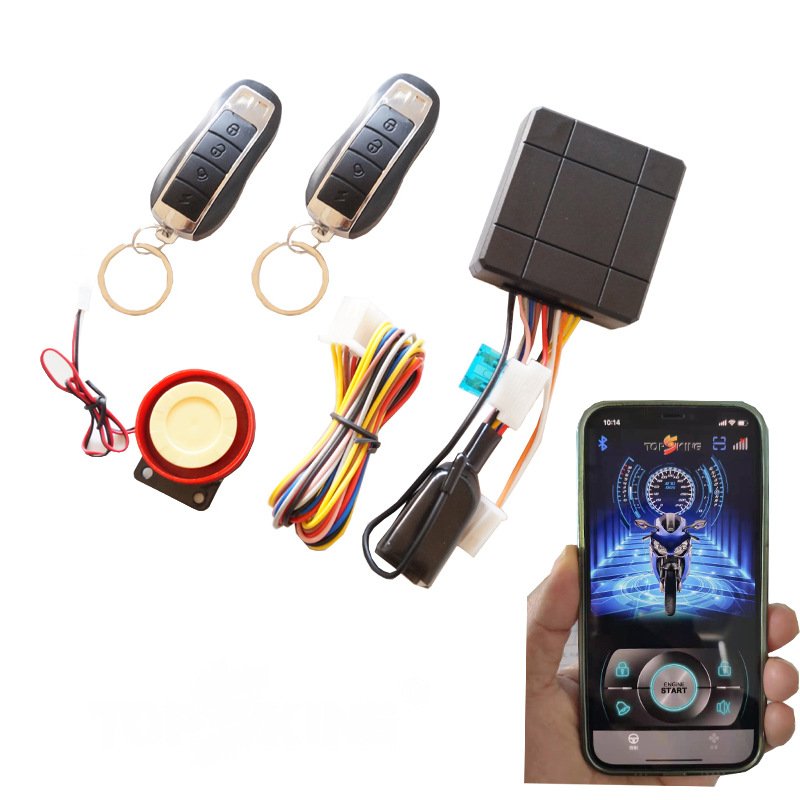 Factory wholesale 12V one-way Motorcycle Alarm Security System Motorcycle Theft Protection Bike Moto Scooter Motor Alarm System