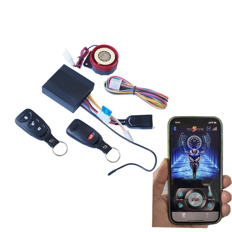Factory wholesale 12V one-way Motorcycle Alarm Security System Motorcycle Theft Protection Bike Moto Scooter Motor Alarm System
