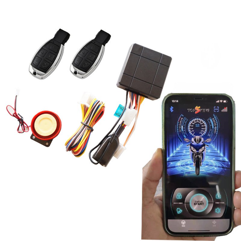 Factory wholesale 12V one-way Motorcycle Alarm Security System Motorcycle Theft Protection Bike Moto Scooter Motor Alarm System