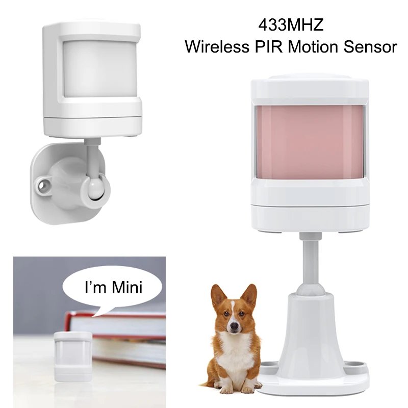 433MHz Wireless Anti-pet Infrared Detector Indoor PIR Motion Detector Sensor for WIFI GSM Home Security Alarm System