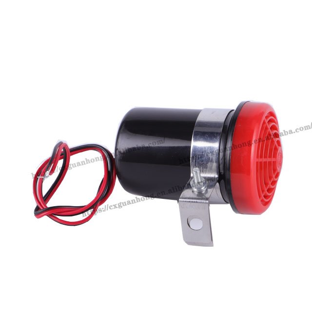 OEM Custom 12V-24V Tiny Reverse Buzzer 108dB High Quality Red Car Back Horn For Universal Automobile