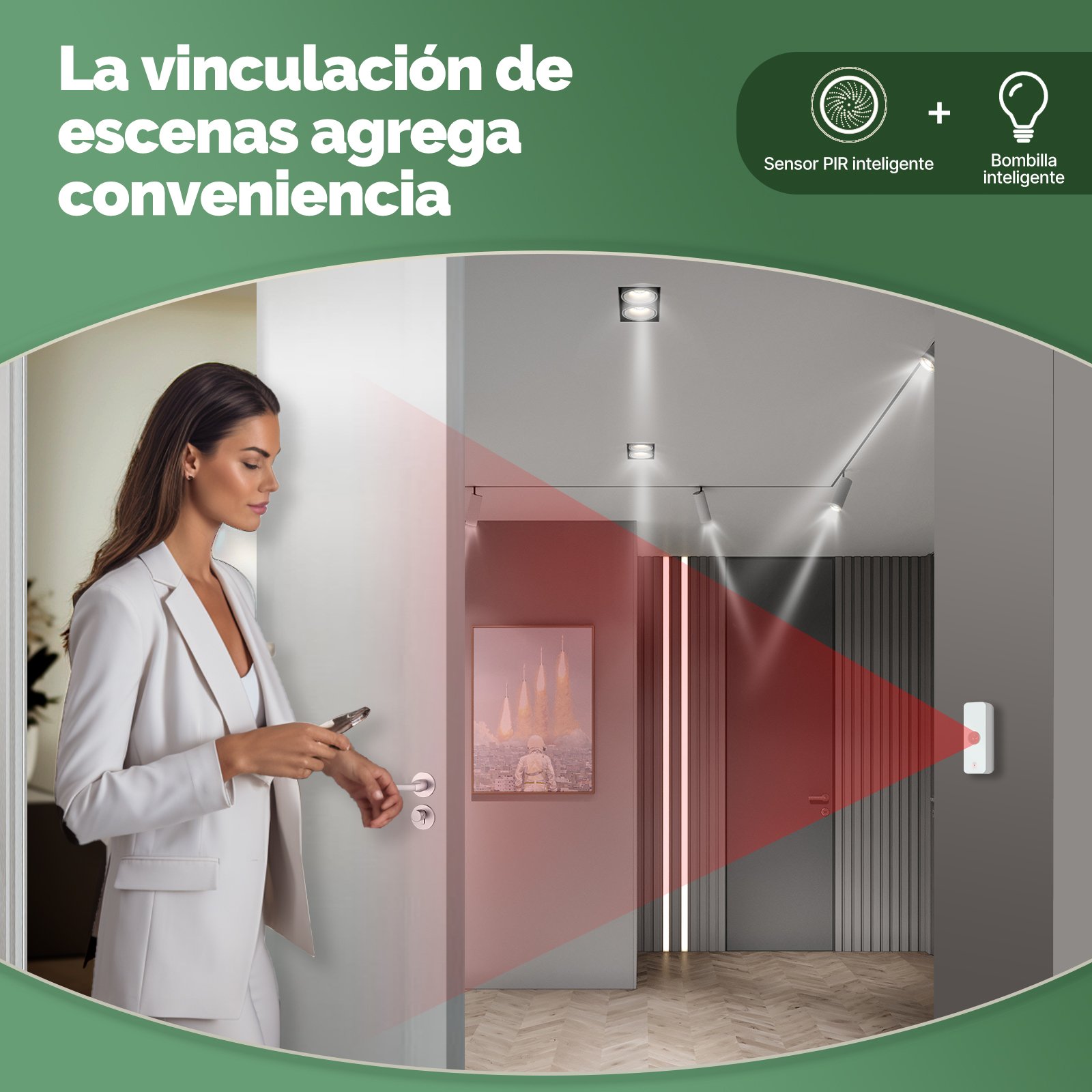 MOES TUYA Smart High Sensitivity Indoor PIR Human Motion Sensor Detector Security Alarm System