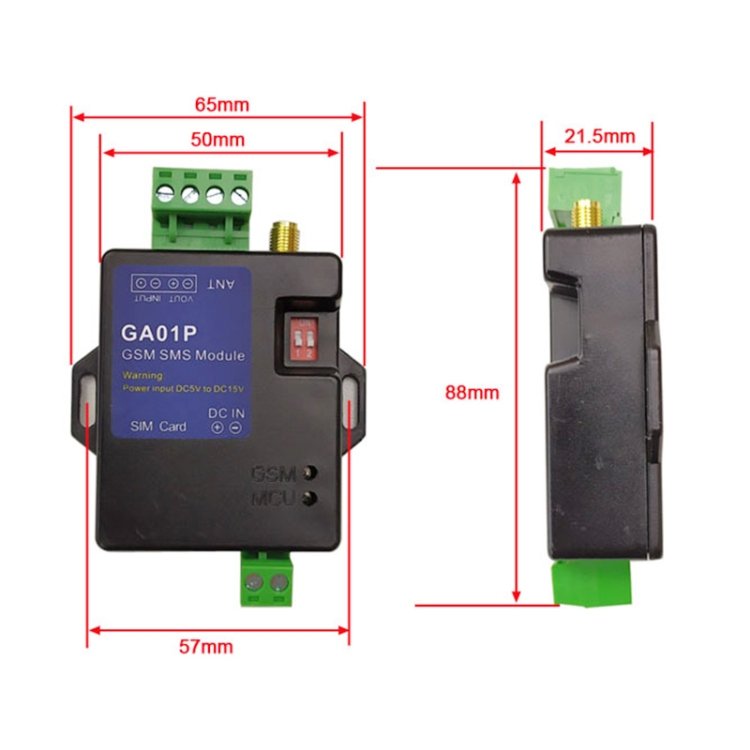 Wholesale GA01P Mini Smart Power-off GSM SMS Phone Alarm Module