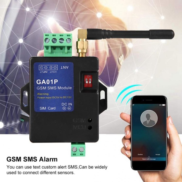 Wholesale GA01P Mini Smart Power-off GSM SMS Phone Alarm Module