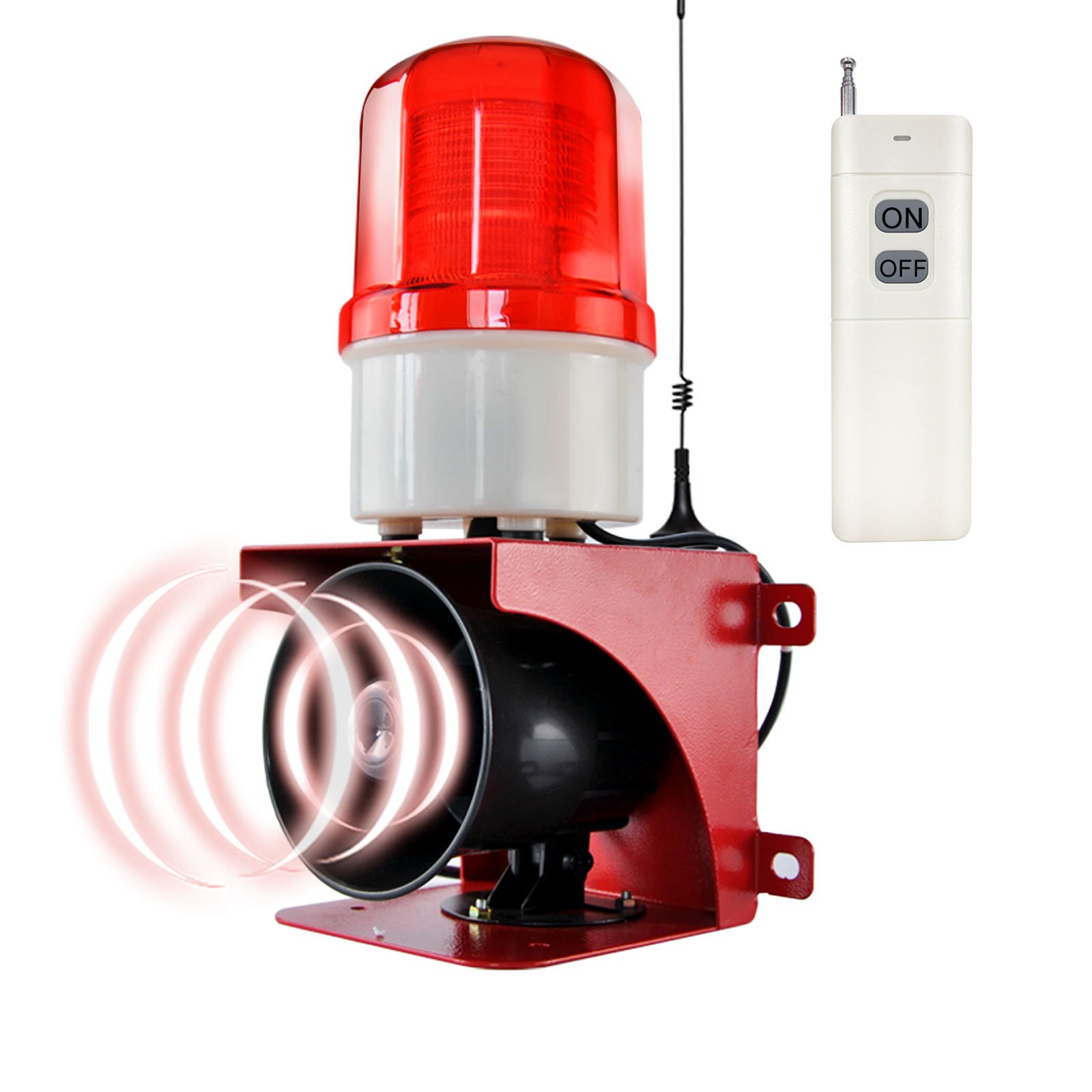 YASONG Customized 2000m Wireless Industrial Security Alarm System 110dB Loud Siren 23W Door Alarm IP54 for Crane and Ports