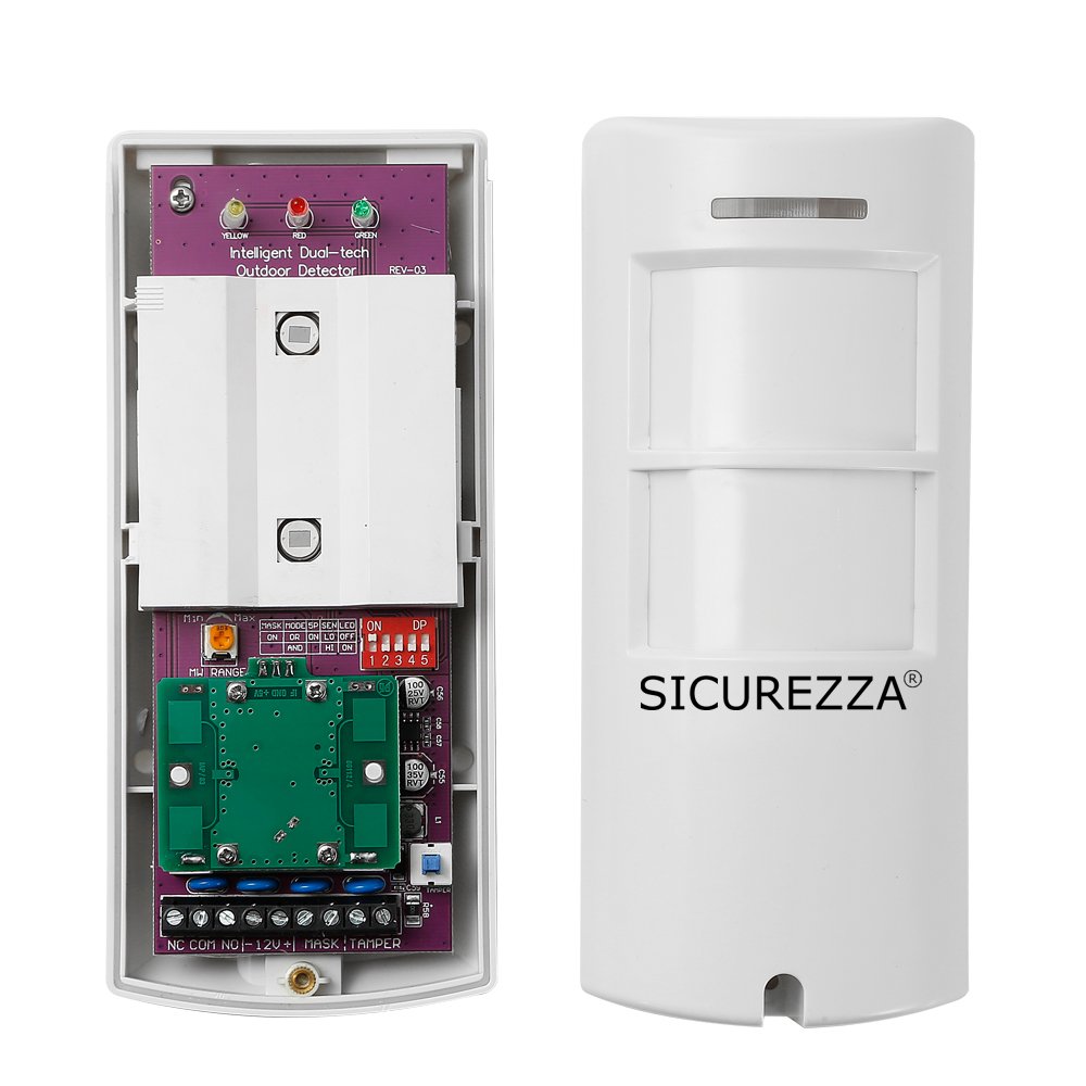 Dual PIR Detection Technology Outdoor Pet Immune PIR Motion Sensor With Relay Output