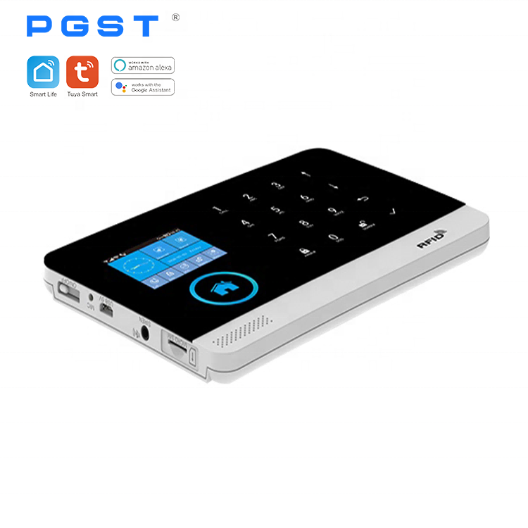 PGST WIFI GSM Alarm System with Door Sensor IOS Android APP LCD Display Home Burglar Wireless Tuya Security Alarm System