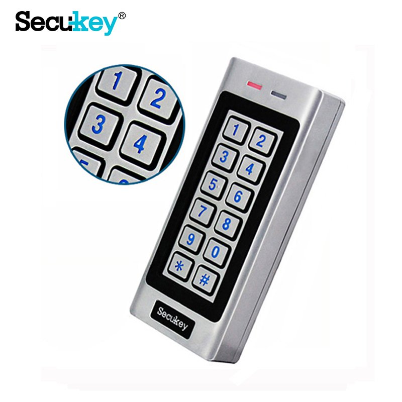 Secukey SK4 Outdoor Dual-relay OSDP Number Keypad Reader 125KHz EM Card Rfid Reader Waterproof IP66 Metal Case Access Control