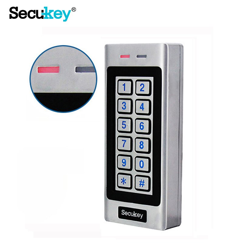 Secukey SK4 Outdoor Dual-relay OSDP Number Keypad Reader 125KHz EM Card Rfid Reader Waterproof IP66 Metal Case Access Control