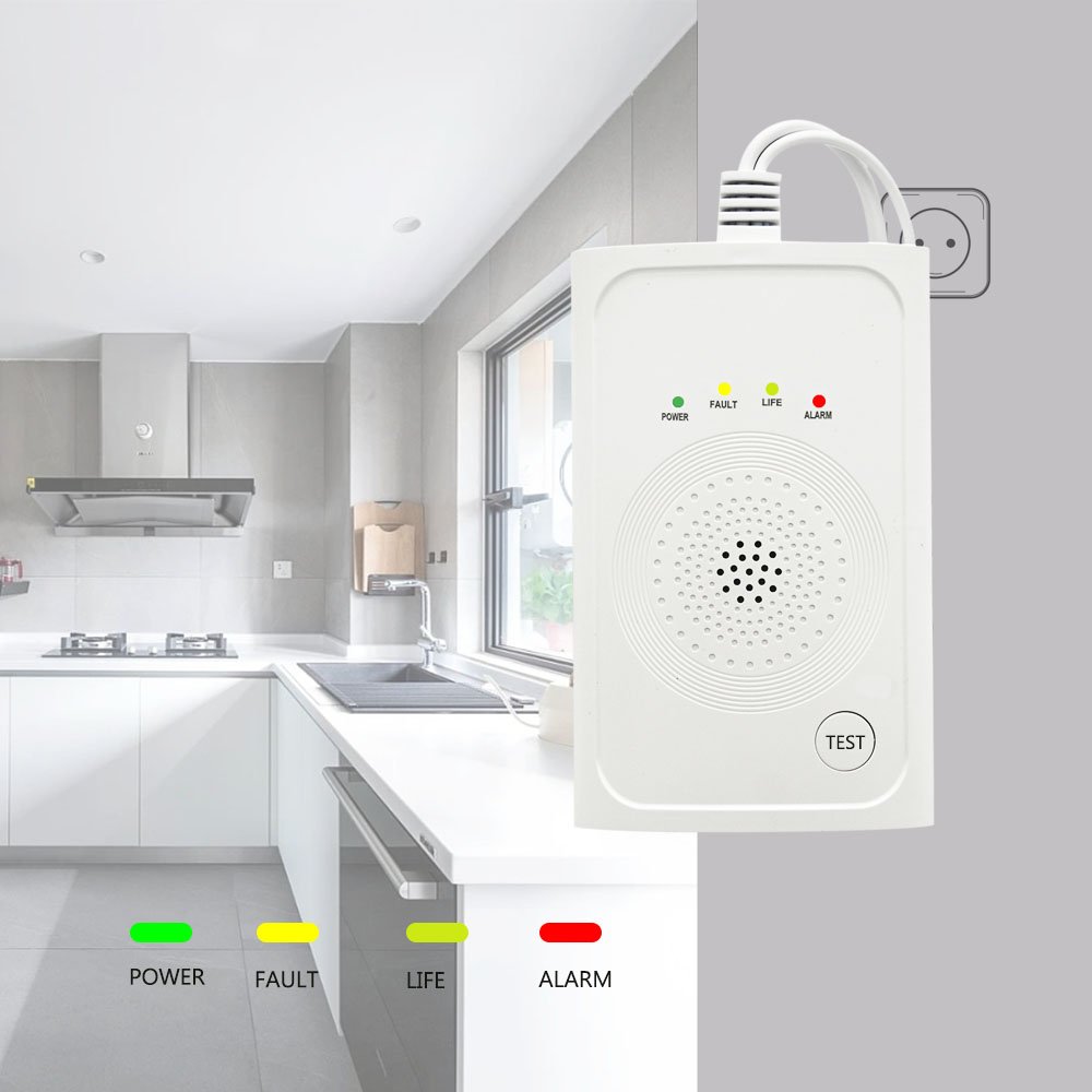 2024 Factory Wholesale Household Wifi Gas detector natural gas sensor tuya smart home security system
