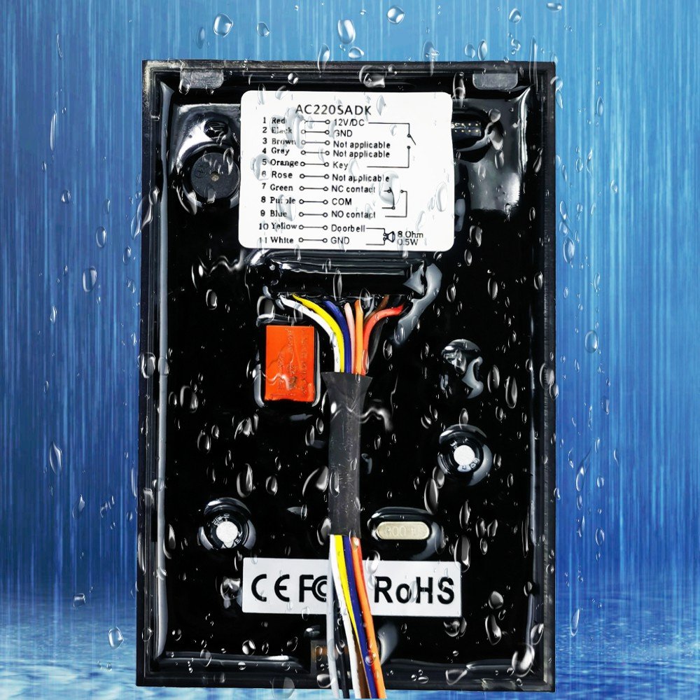 Popular cheap standalone keypad smart access control 125KHz access card reader RFID door lock