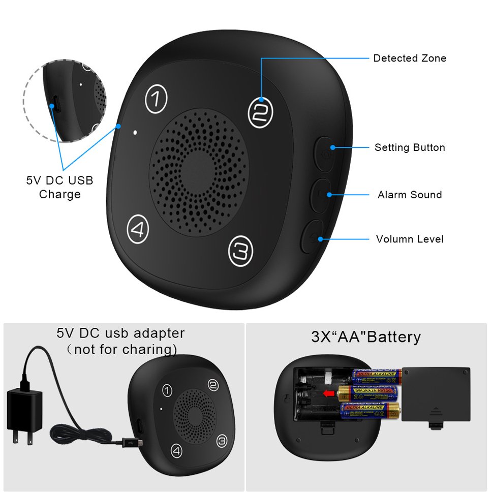 New Arrival IP65 Waterproof Wireless Outdoor Motion Detector Solar Powered Alarm Sensor