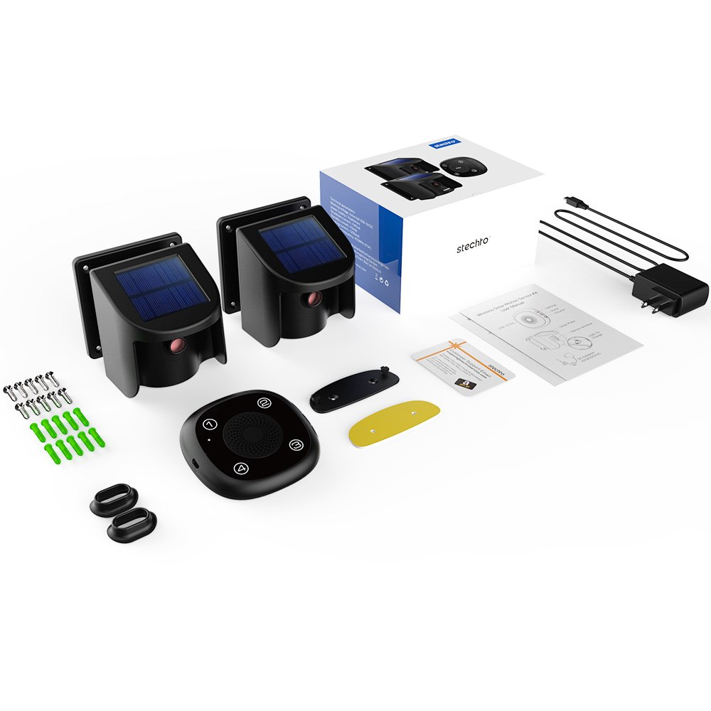 New Arrival IP65 Waterproof Wireless Outdoor Motion Detector Solar Powered Alarm Sensor