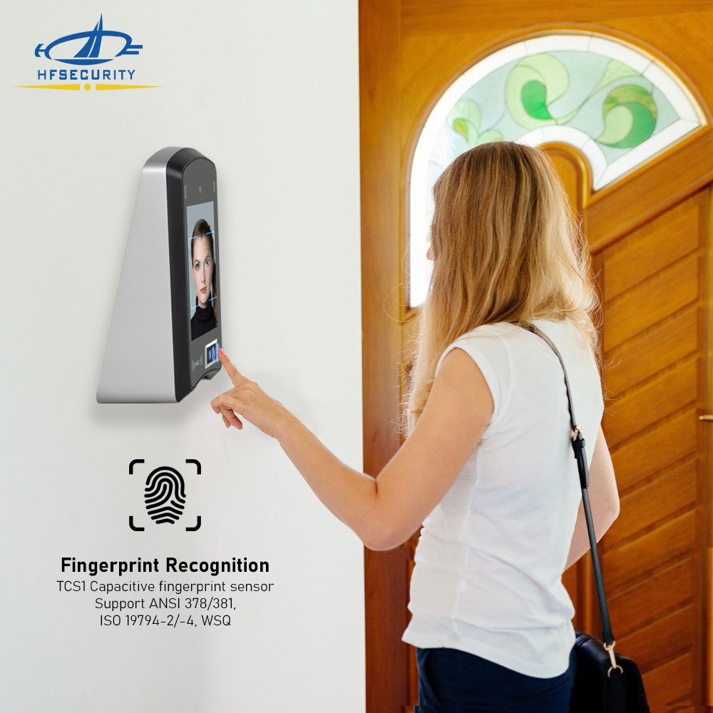 HFSecurity X05 Android Face Recognition Card Fingerprint Attendance System Iris Door Access Control Device