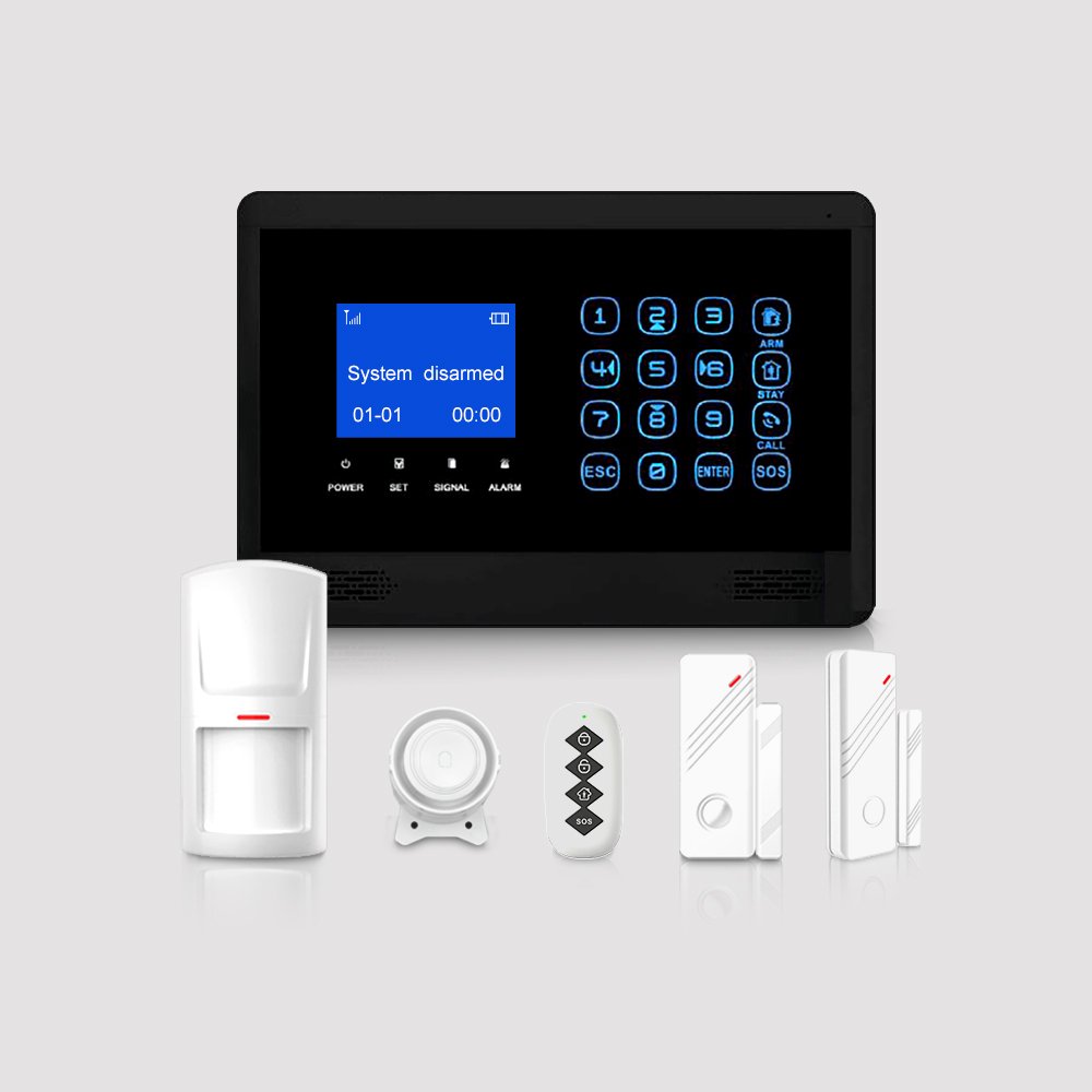 High Quality WIFI Security SOS Alarm 12V Output Wireless Tuya Smart Life 4G WIFI Home Alarm System YL-007WT4BX-T