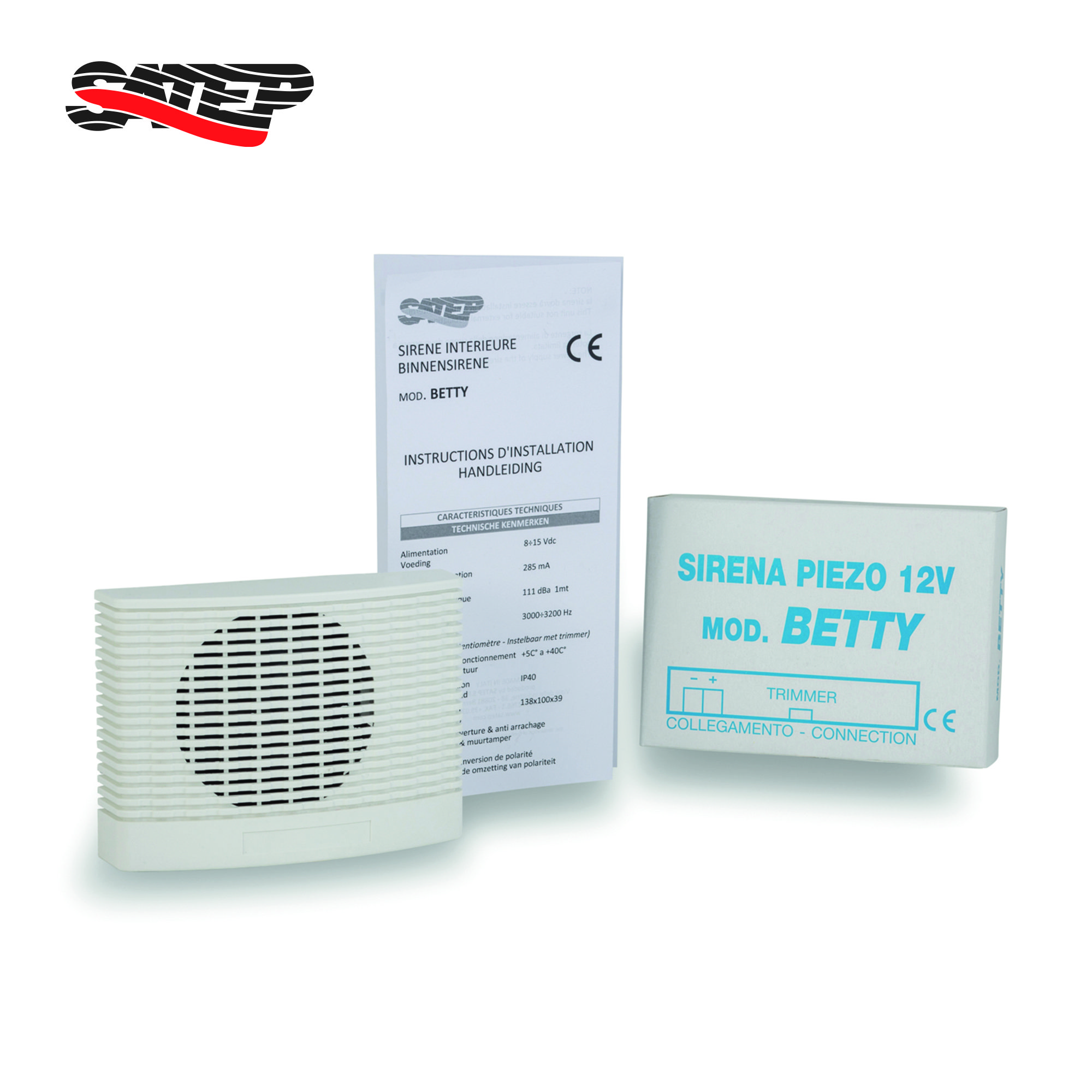 Top product Burglar alarm 111dB alarme anti intrusion electronic piezo siren acoustic alarm 12V anti-tamper button