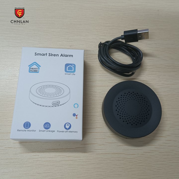 High Quality 100dB Security System Smart Alarm Sensor Tuya Siren Sensor Alarm Support With Alexa And Google Speaker Control