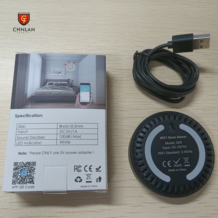 High Quality 100dB Security System Smart Alarm Sensor Tuya Siren Sensor Alarm Support With Alexa And Google Speaker Control