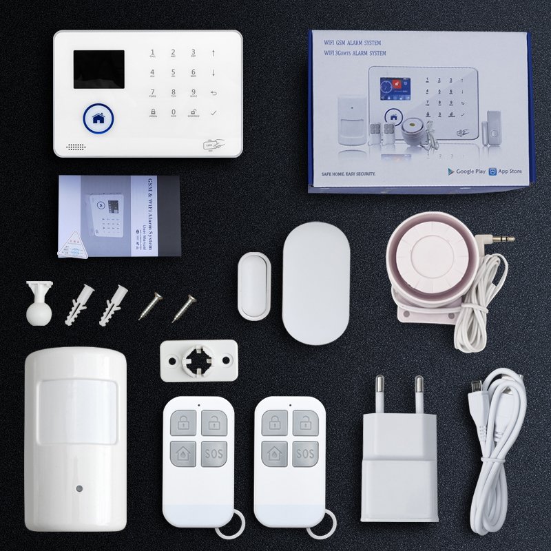 IOS Android App wireless home alarm system wifi gsm home security alarm system high quality