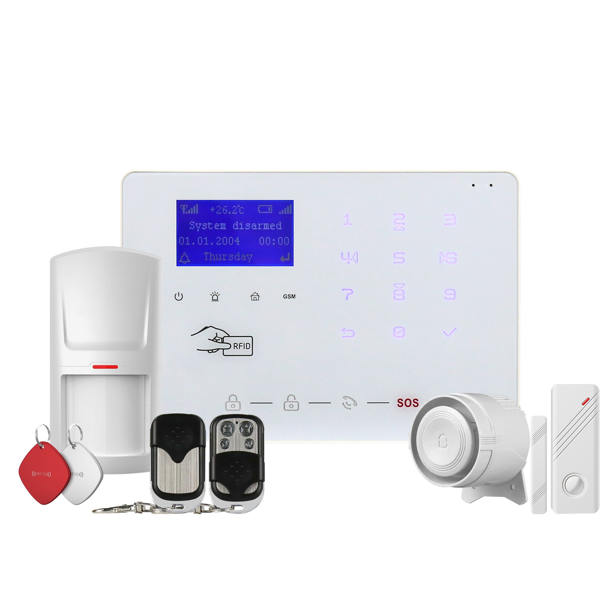 most popular wireless home burglar anti-theft intruder alarm systems WIFI GSM 4g APP push smart security Alarm System