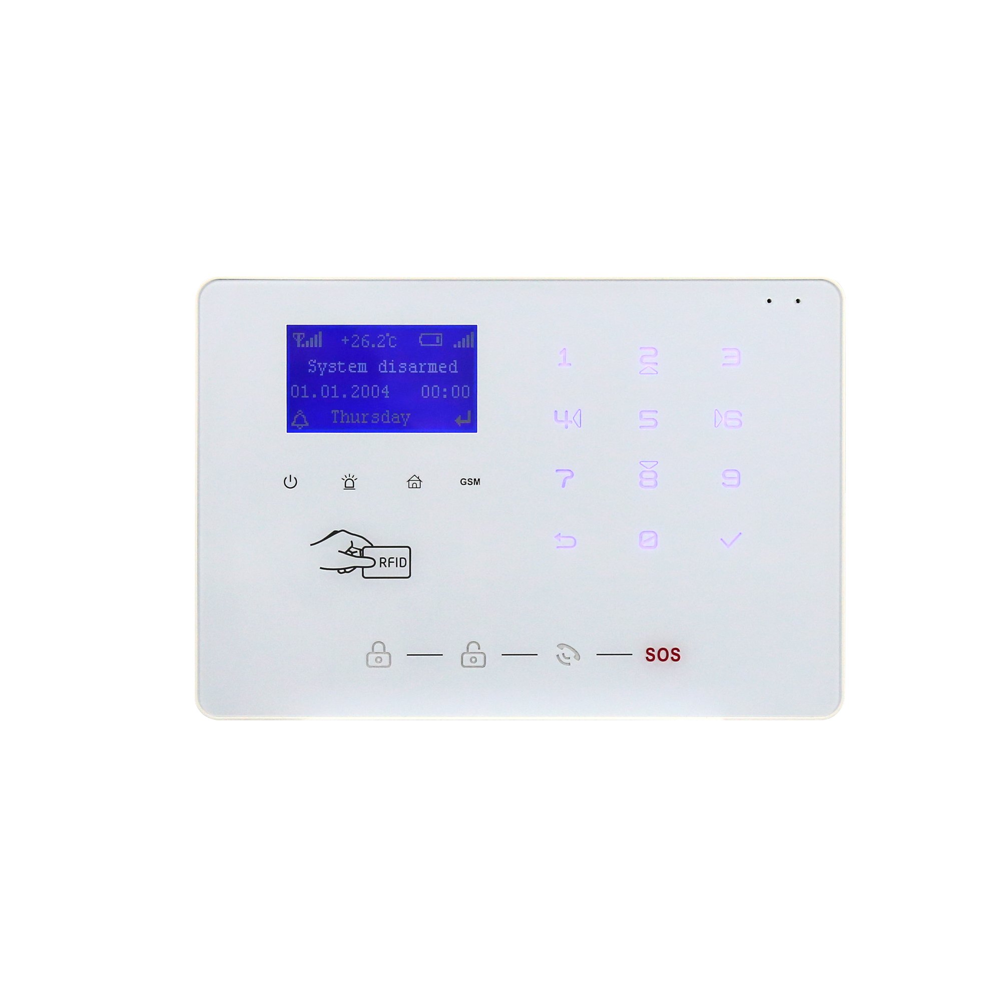 most popular wireless home burglar anti-theft intruder alarm systems WIFI GSM 4g APP push smart security Alarm System