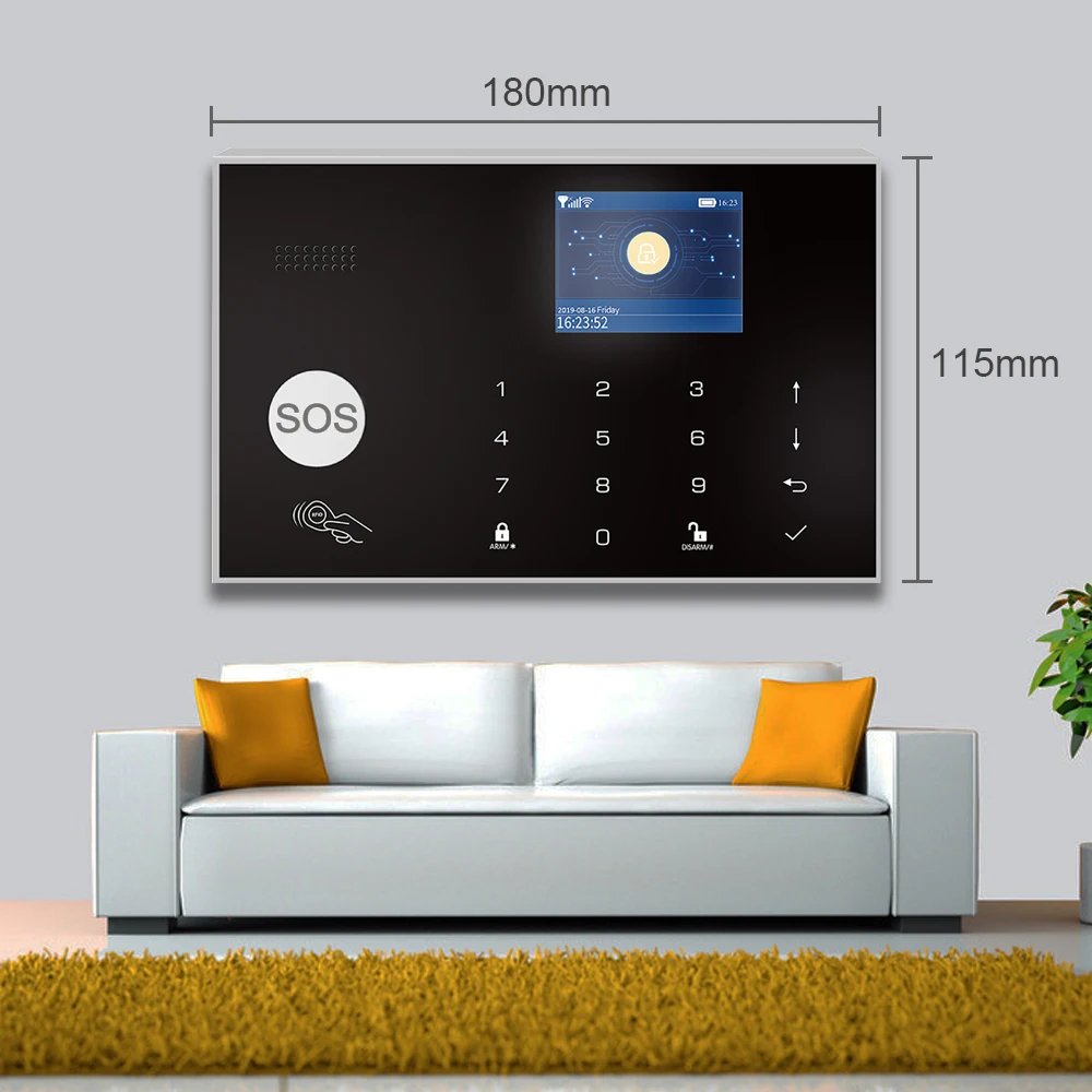 G30 Tuya WiFi GSM Home Security Alarm System 433MHz Wireless Burglar Alarm Kit Works With Alexa Google APP Remote Control