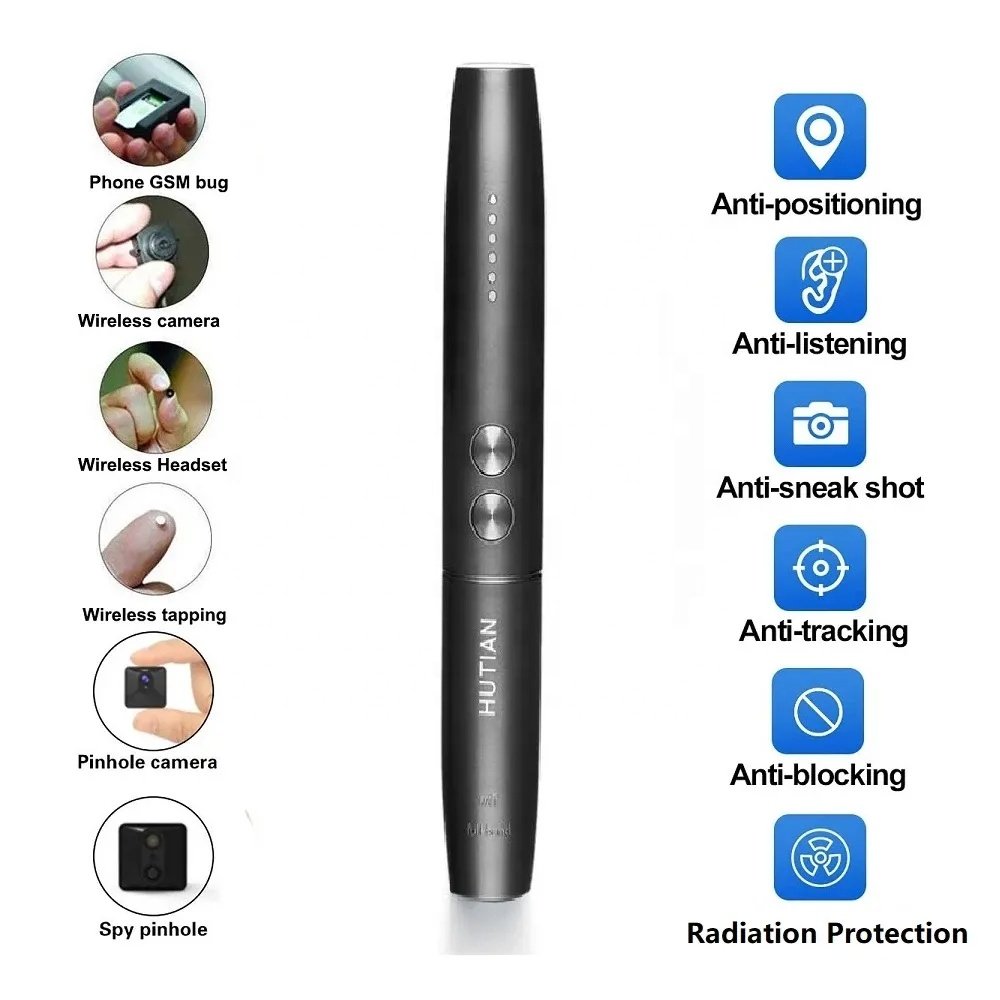 WT09 Pen Detector Portable Anti-Spy Camera Detector RF Signal Finder Camera Scanner Device camera detector