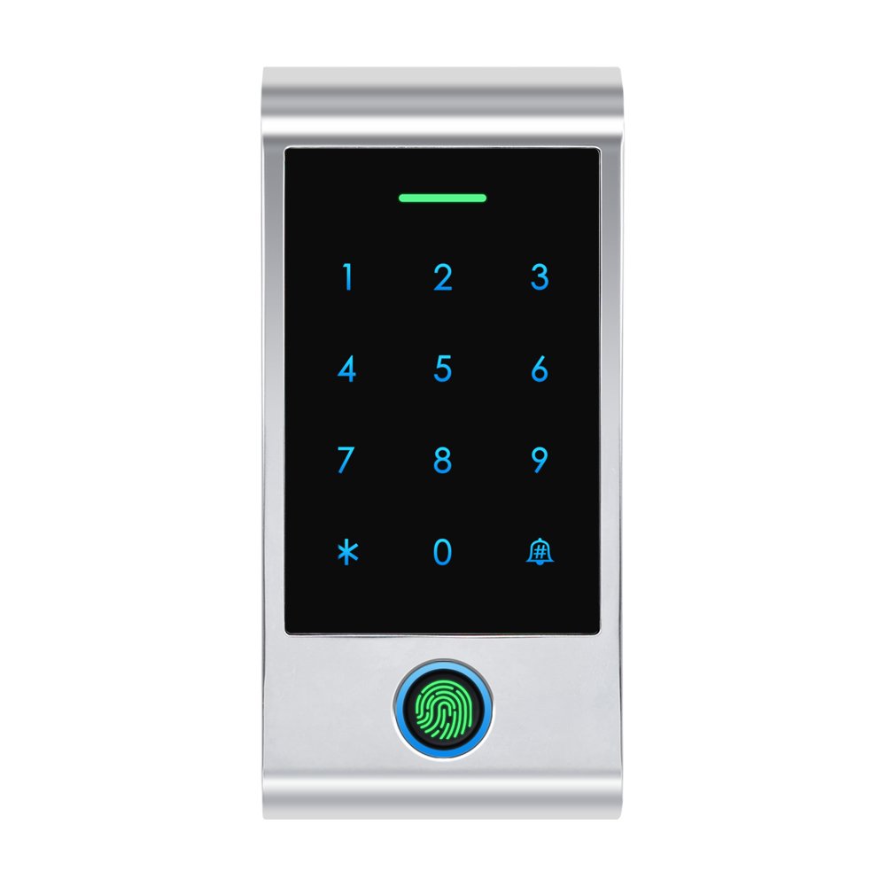 Door Lock Biometric Fingerprint Access Control IP66 Metal 125KHz Touch-screen Keypad EM Wiegand Reader Standalone