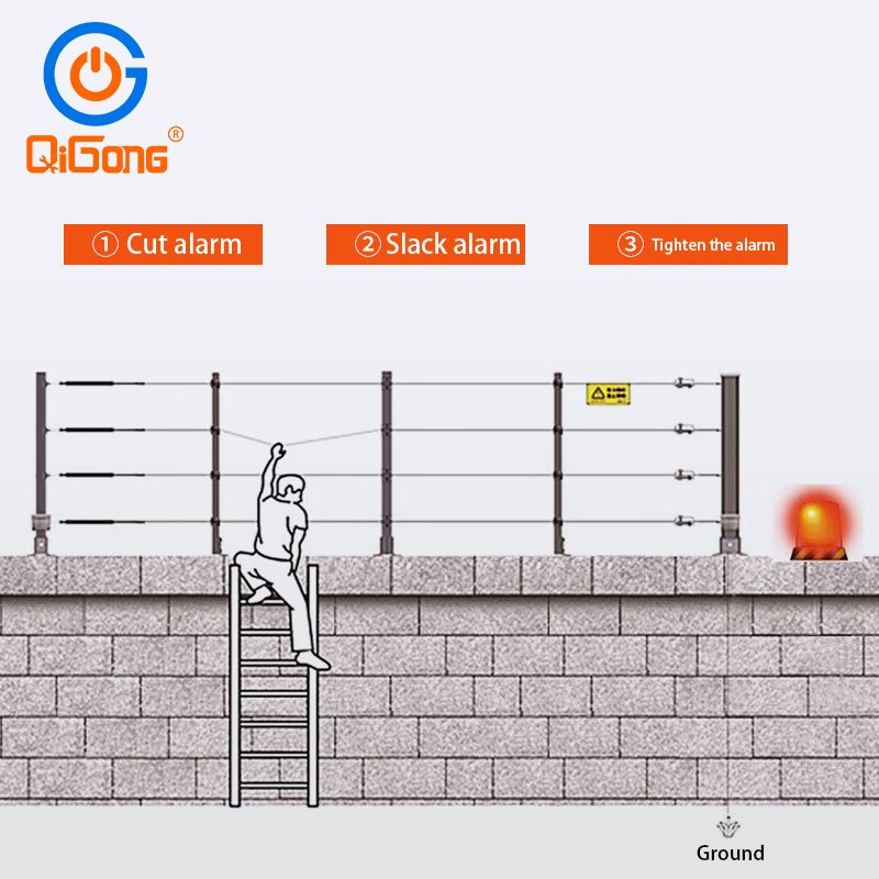 Electric fence insulator Residential Security Solar Electric Fence Wire System For Prevent Invasion/House Farm Homes