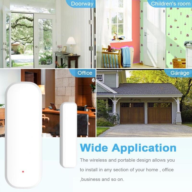 Best Price Wifi Smart Door Window Sensor Alarm App Remote Control Door Sensor Door Bell Alarm Wireless Alarm System