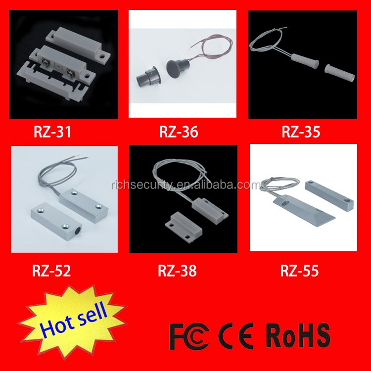 RZ-56B Metal door sensor wired magnetic contact door sensor suitable for any alarm system