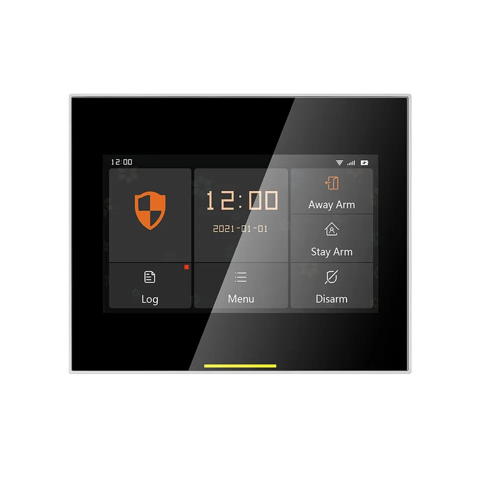 CPVAN 4.3 Inch Touch Screen Home Alarm Security System WiFi Home Alarm for Whole House Security Wireless Alarm System
