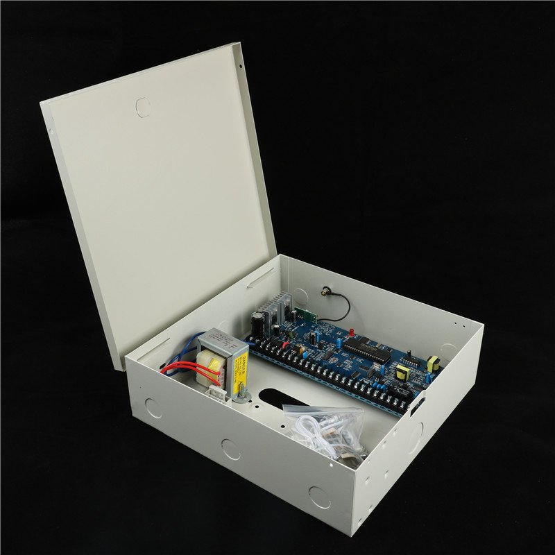 Metal housing Control Panel Burglar Alarm System 8 Wired Zones And 8 Wireless Zones PSTN Home Security Alarm System