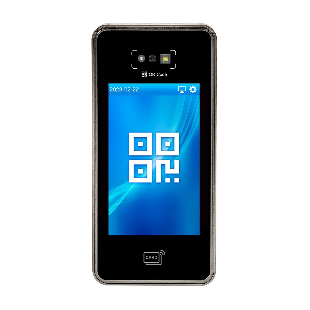QR Code Scanner Time Attendance Biometric System AI Face Recognition Access Control Machine