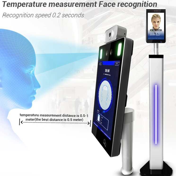 smart school touch screen sdk qr biometric facial recognition attendance access control system timy temperature face recognition