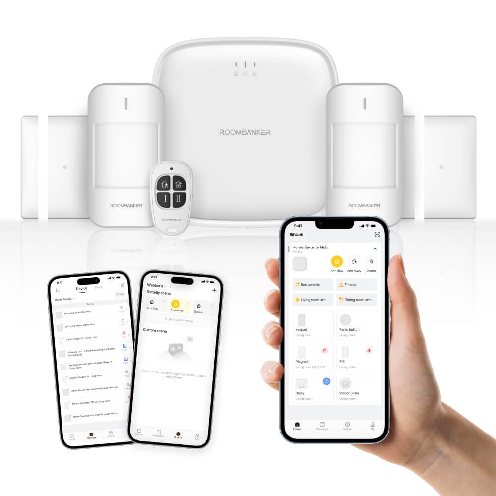 Open Source Wireless Home Security System Provide API and Android IOS SDK APP Support ZigBee Bluetooth Devices 4G WIFI Alarm