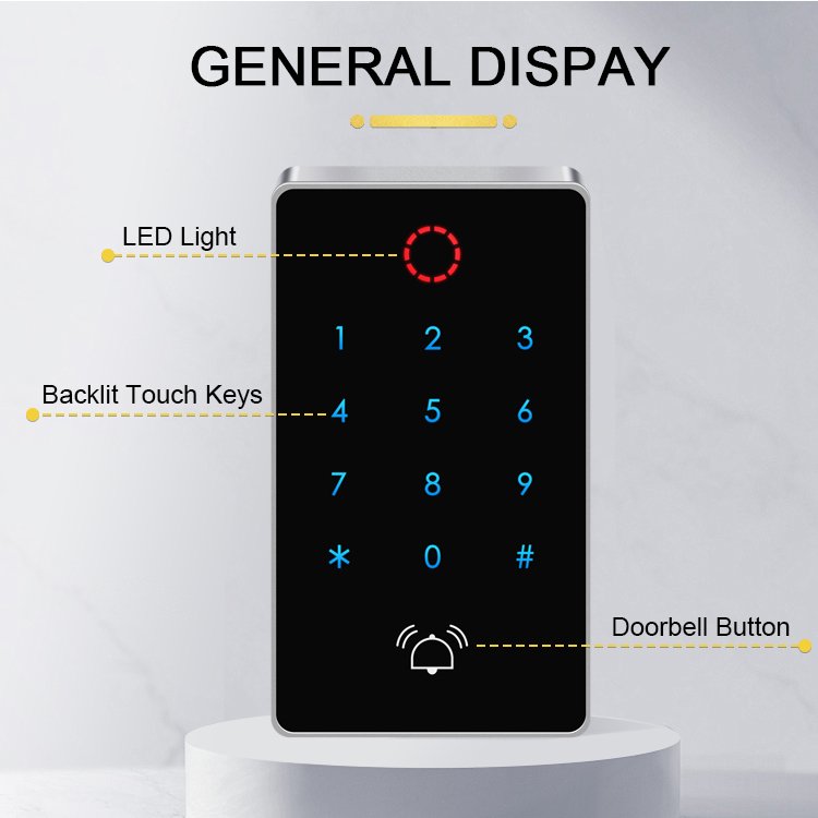 Secukey WiFi Tuya App Smart Fingerprint Door Lock ID Card Reader Access Controller Keypad Waterproof Door Access Control System