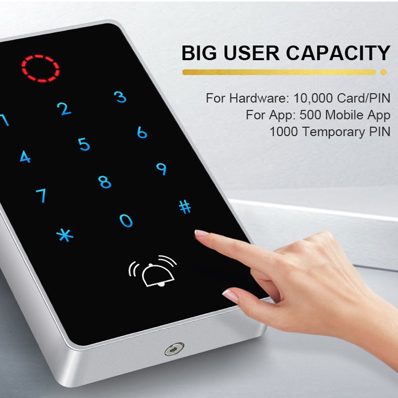 Secukey WiFi Tuya App Smart Fingerprint Door Lock ID Card Reader Access Controller Keypad Waterproof Door Access Control System