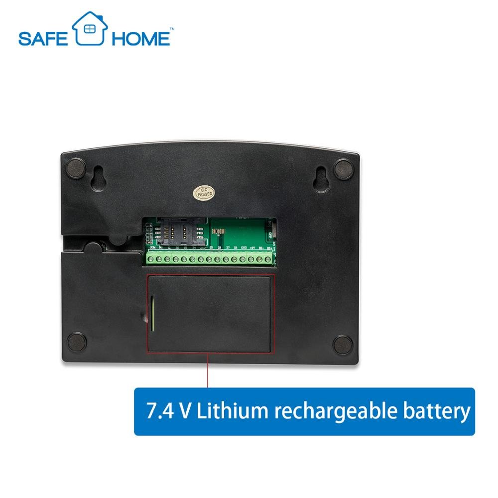 Intelligent Manual Wire Wireless Combined GSM Home Security Alarm System from China