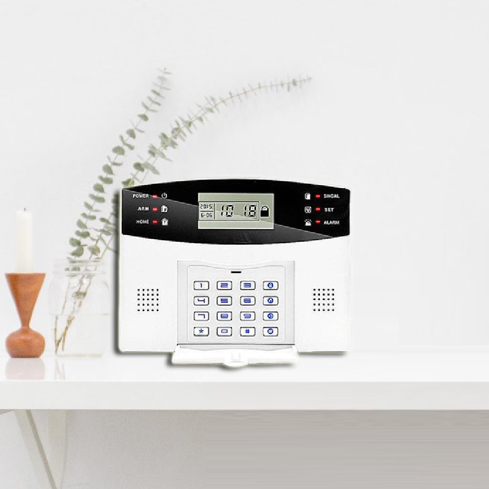Intelligent Manual Wire Wireless Combined GSM Home Security Alarm System from China