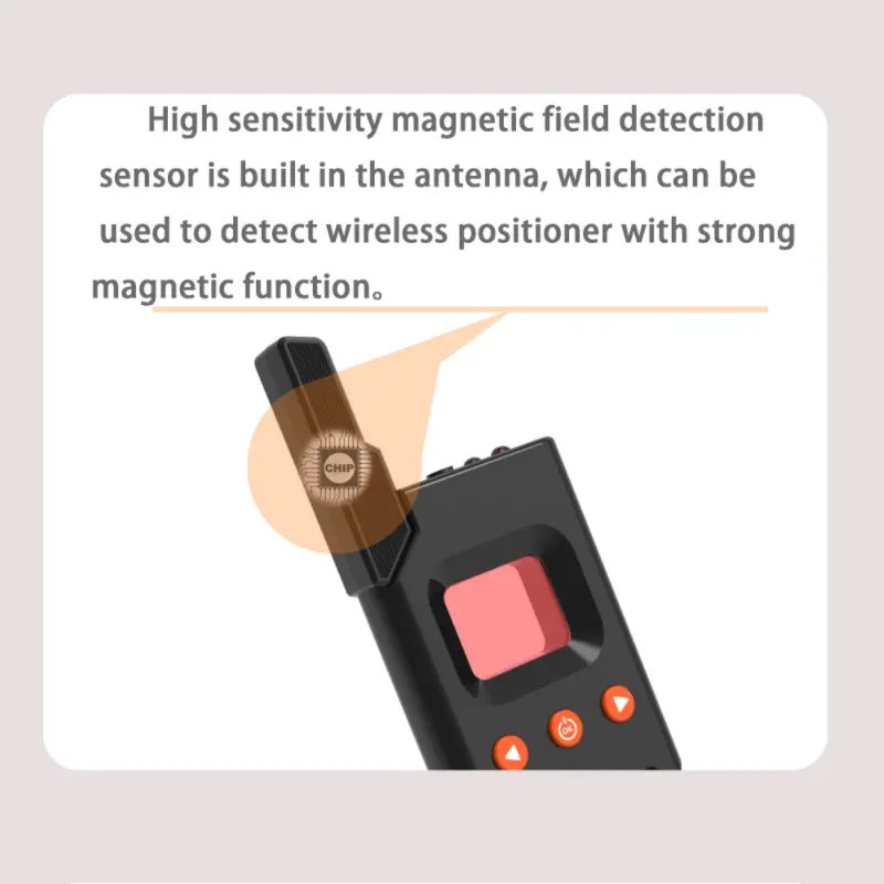 Multifunctional Mini Bug Anti-Candidate Hidden Spy Camera Detector with GPS Signal Lens Detection Wireless Alarm System