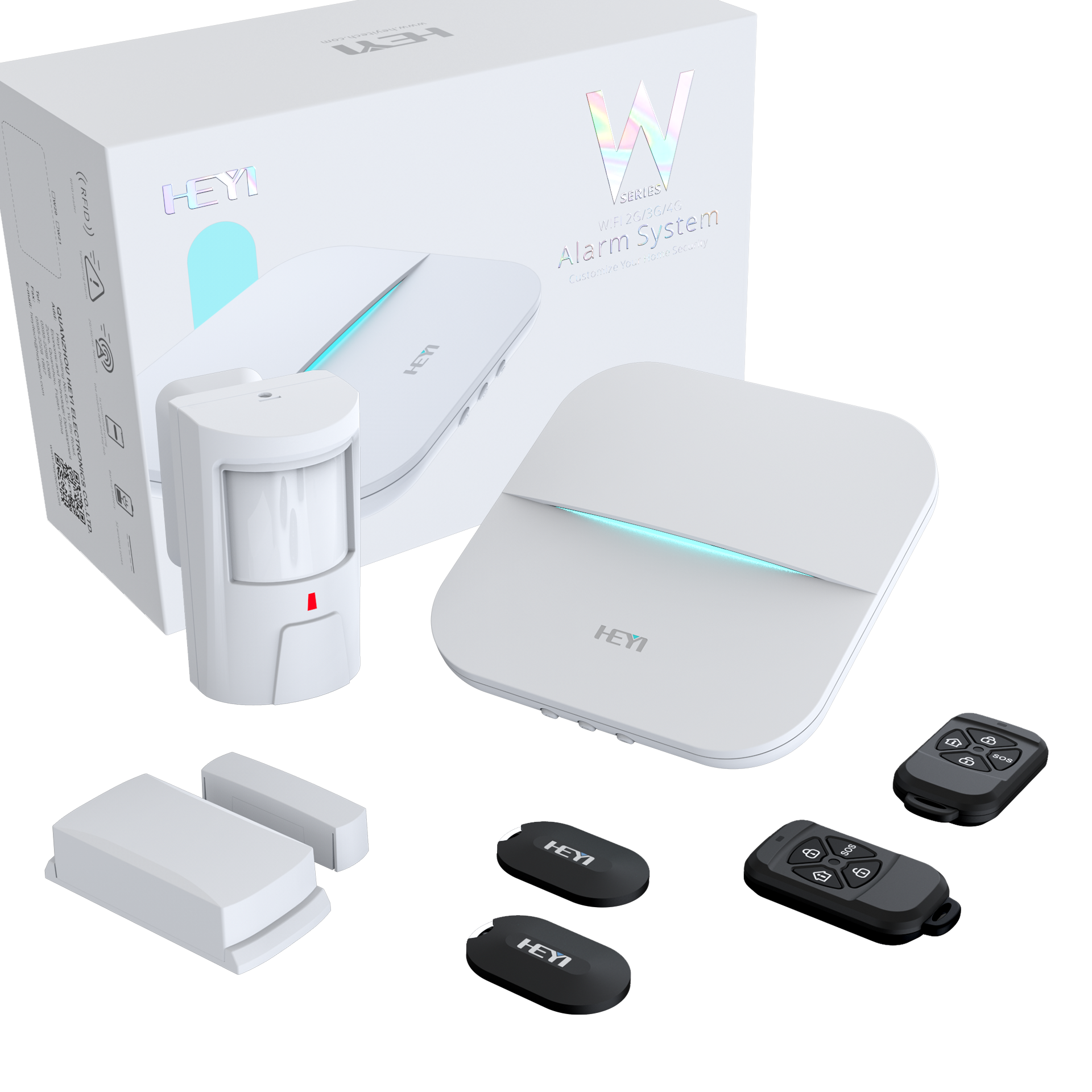 HEYI GSM Alarm Panel WIFI APP Control GPRS Burglar Smart Home Security Alarm System LTE Signal Anti Theft for home office Safe