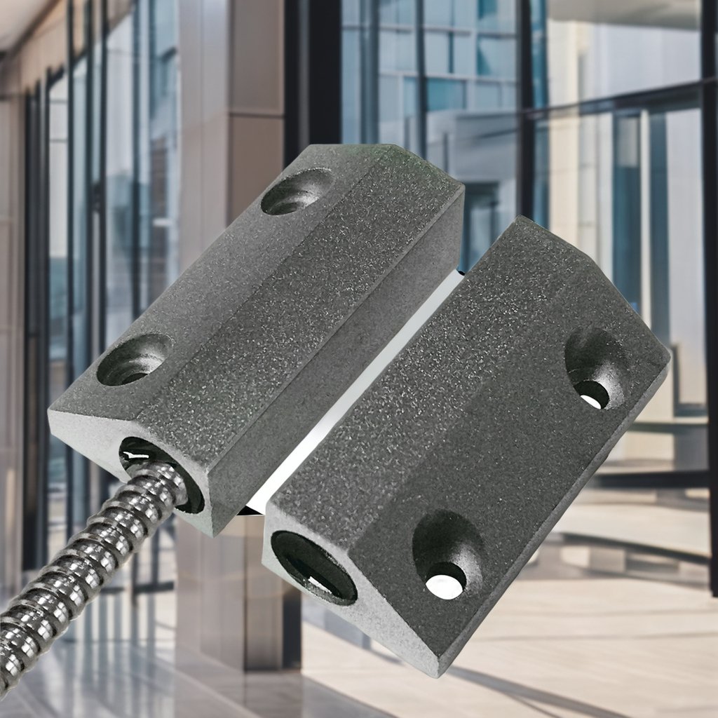 CE FCC ROHS Certified 5C-61L Alarm System Magnetic Contact for Floor Roller Door with Metal Case