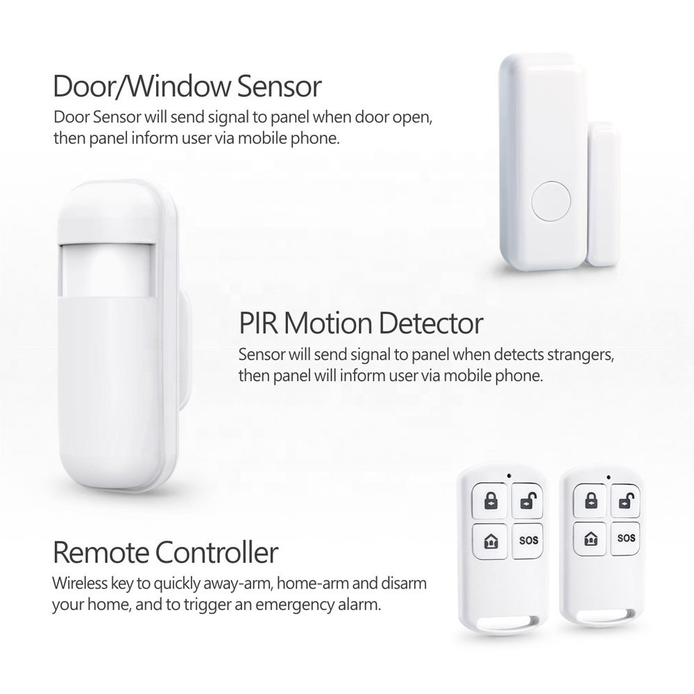 Hot Seller Tuya Smart WiFi 200 Wireless & 8 Wired Zones GSM Home Alarm Security System for PST-PG500-4GEU