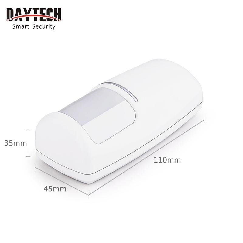 DAYTECH Wireless 433MHz PIR Sensor Infrared Detector Home Security Alarm System work with the GSM alarm system at our store