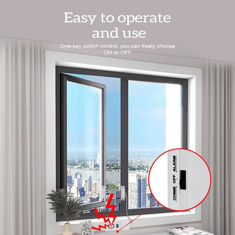 Customized services door sensor 9V battery powered home door and window safety wired magnetic switch alarm
