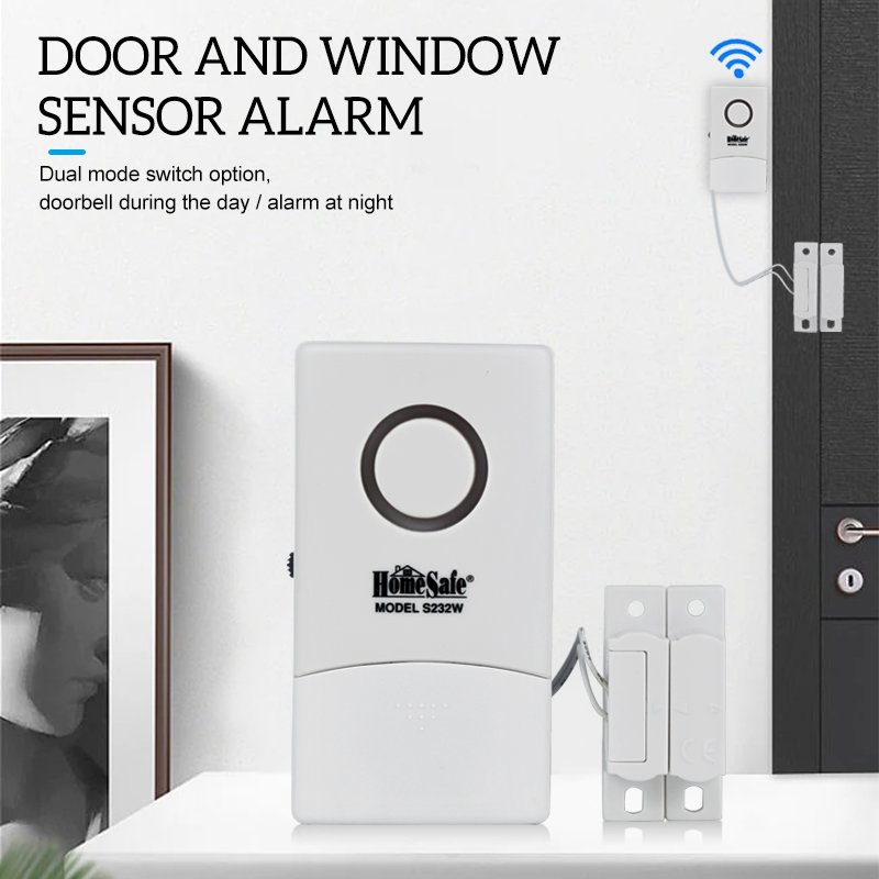 Customized services door sensor 9V battery powered home door and window safety wired magnetic switch alarm