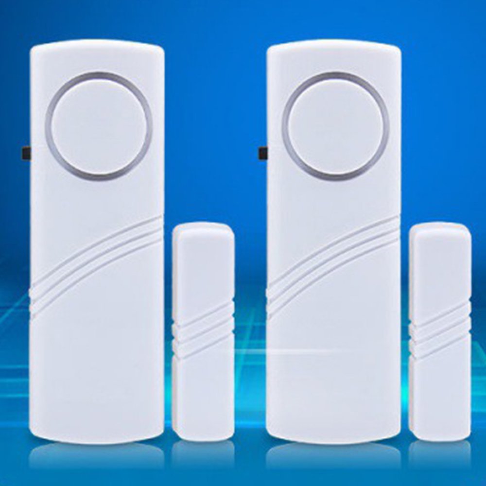 Portable Door Window Home Security Alarm Mini Magnetic Sensor Bell Magnetic Wireless Motion Detector Alarm